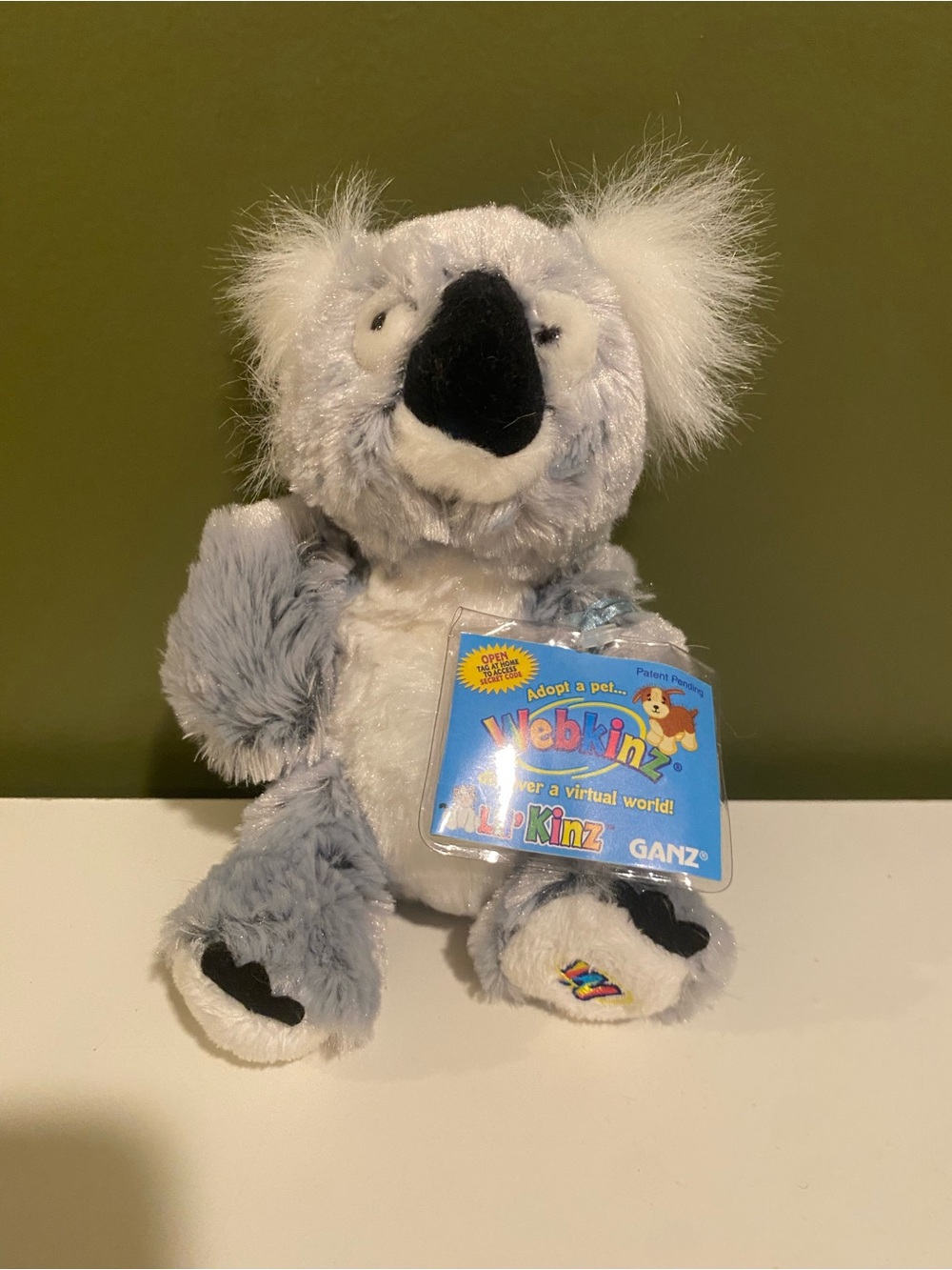 Webkinz Plush Koala - Gray and White Stuffed Animal by Ganz CODE NOT USED